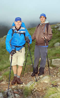 Descending Bowfell summit via The Band