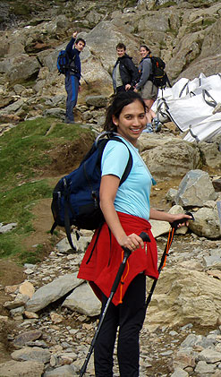 Charity Three Peaks en route to Snowdon summit - Leg 1