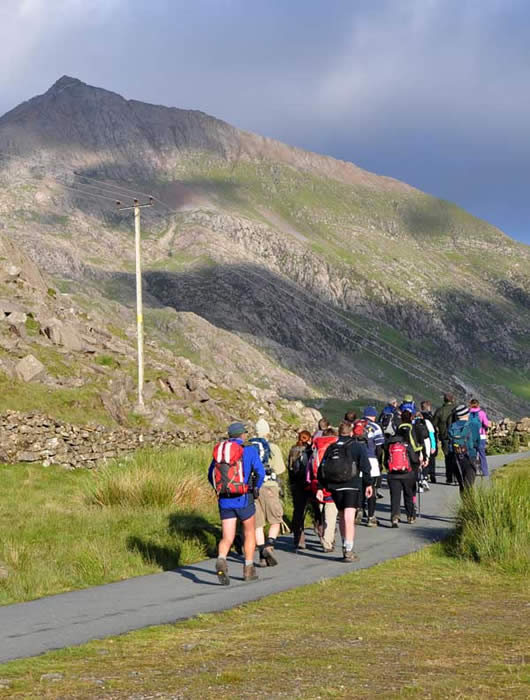 Ascending Scafell Pike